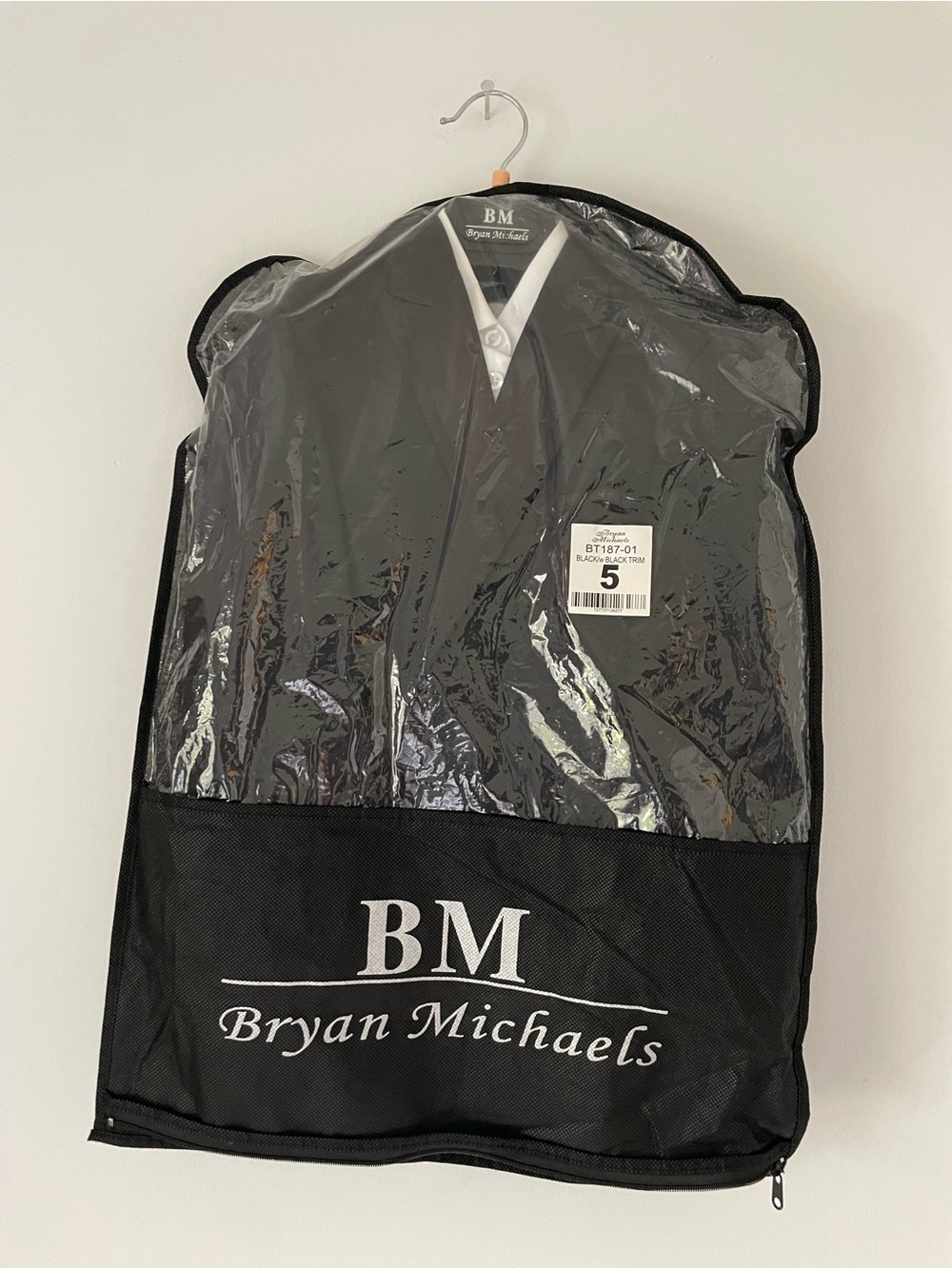 Michaels Black Jacket in Garment Bag